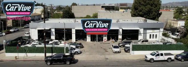 CarVive Collision Center Northridge exterior view of the certified auto body repair facility
