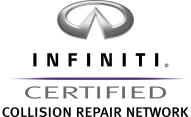 Infiniti Certified Collision Repair Network logo Los Angeles CA | CarVive Collision Centers